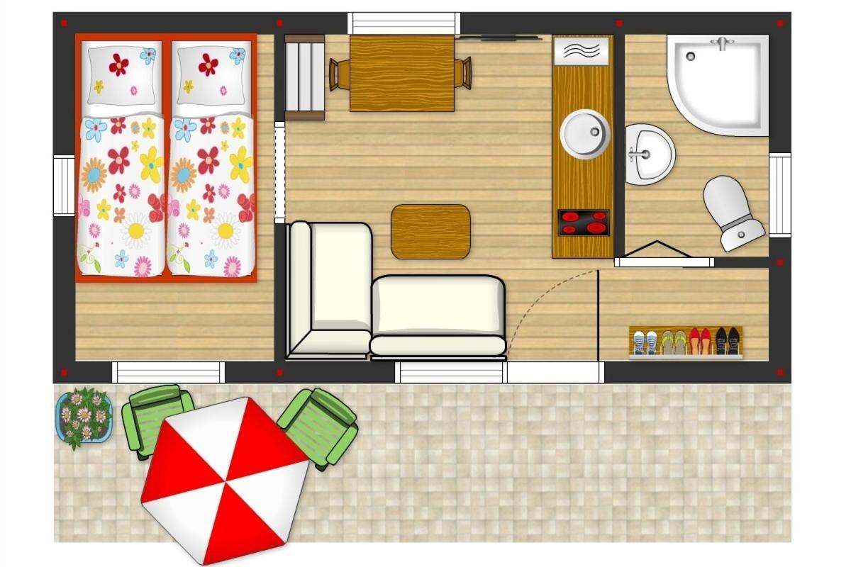 Villa Tiny House Lavender Podturen Exterior foto